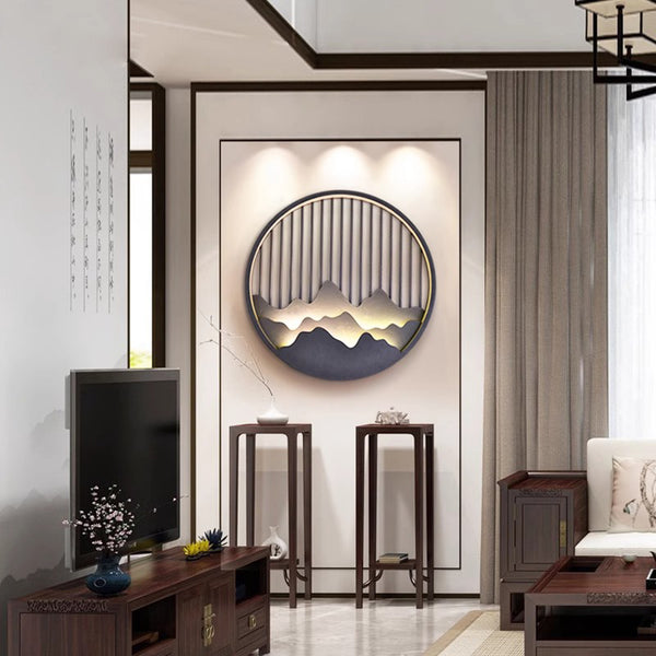 Applique murale d'extérieur à LED pour peinture de paysage