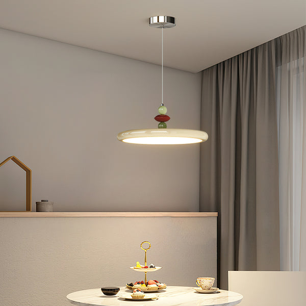 Cream style swing arm dining chandelier