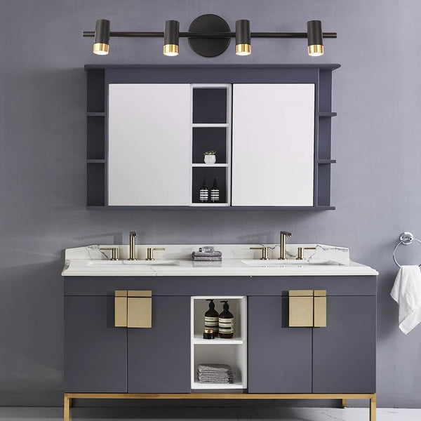 Rotatable LED bathroom wall light