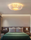 Cream style feather bedroom ceiling lamp