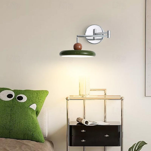 Foldable flying saucer wall lamp