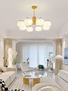 Rubber Wood Pumpkin Chandelier