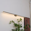 Minimalist black strip led bathroom wall light
