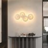 Creative ceramic lotus leaf wall lamp