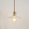 Lustre en verre vert frais