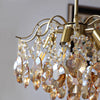 French retro glass chandelier