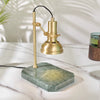 Brass Marble Melted Wax Table Lamp