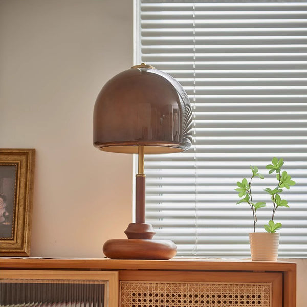 Retro Glass Study Bedroom Bedside Table Lamp