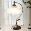 French retro glass bedside table lamp