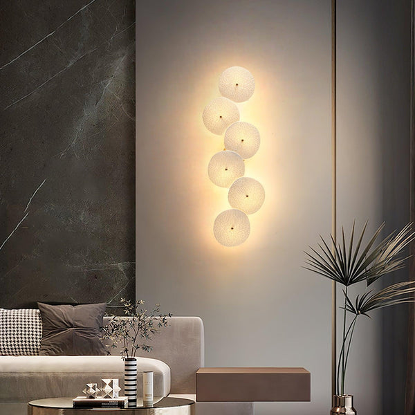 Creative ceramic lotus leaf wall lamp