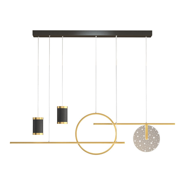 Lustre de table à manger créatif en forme d'étoile