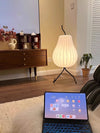 Cream style pear floor lamp