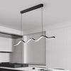 Creative minimalist wave restaurant chandelier