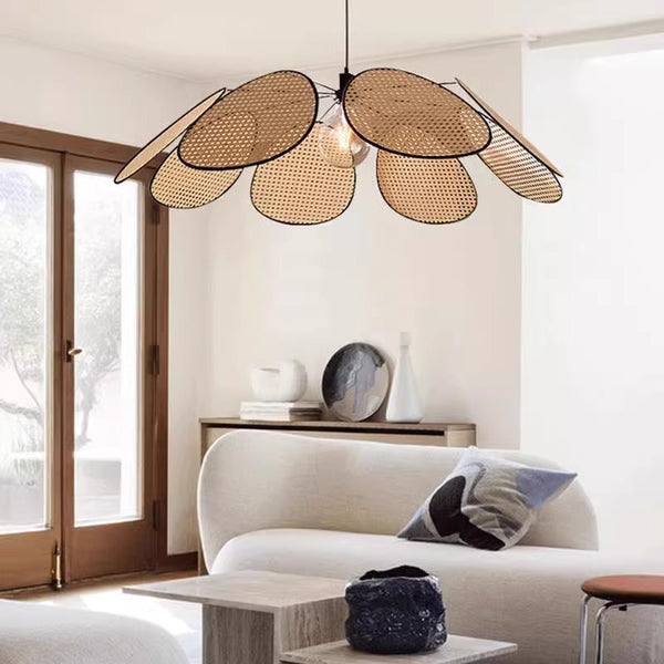 Japanese creative rattan chandelier