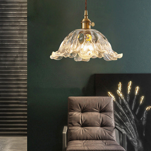 French flower glass chandelier