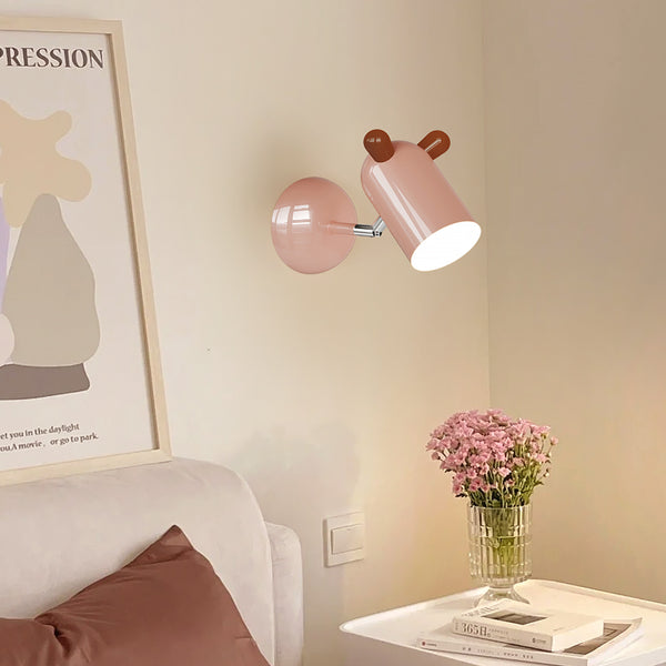 Creative cartoon shape bedside wall lamp