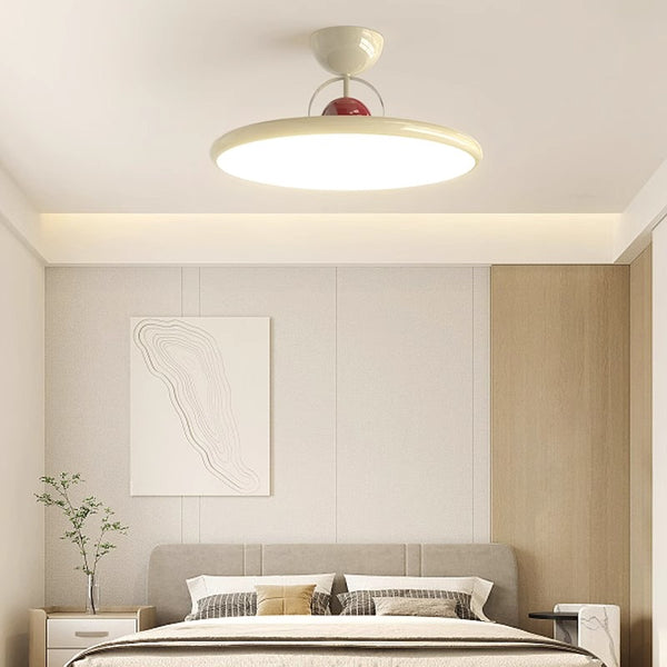 Cream style bedroom flying saucer ceiling lamp