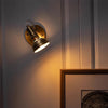 Nordic brass bedroom study background wall lamp