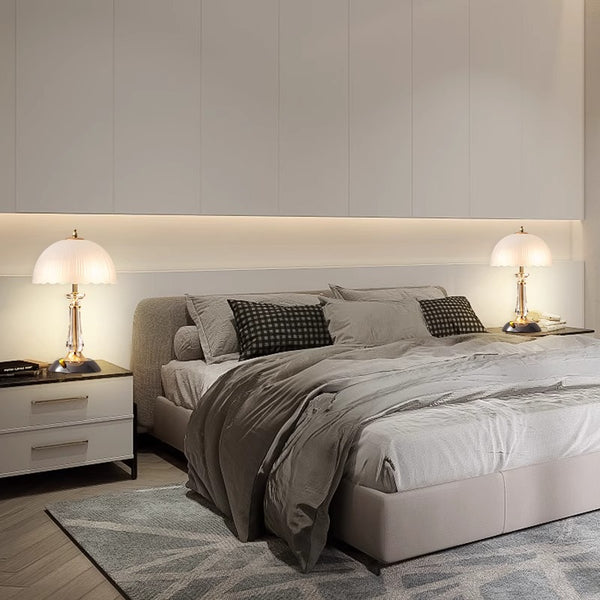 Lampe de chevet créative en forme de champignon pour chambre à coucher