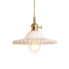 Lustre en verre vert frais