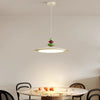Lustre de salle à manger en forme de soucoupe volante de style crème