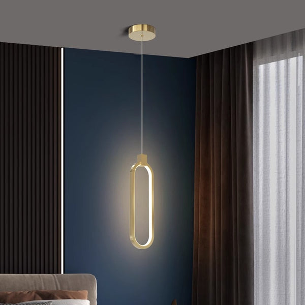 All copper bedroom bedside chandelie