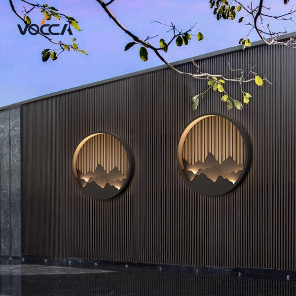 Applique murale d'extérieur à LED pour peinture de paysage