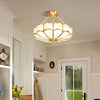 American all-copper LED ceiling light