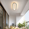 Elliptical strip LED corridor ceiling light
