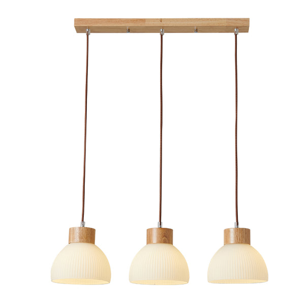 Striped glass chandelier