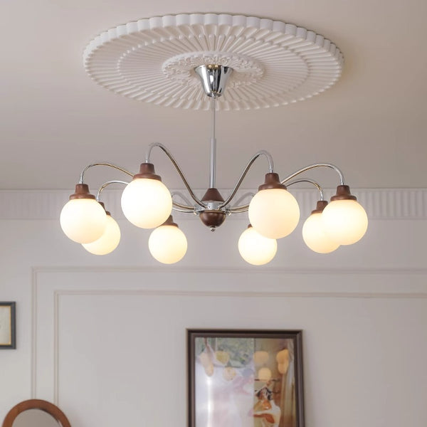 Retro cream style magic bean living room chandelier