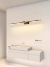 Simple LED retractable mirror front wall lamp