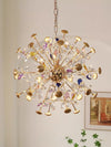 Creative petal dandelion colored crystal chandelier