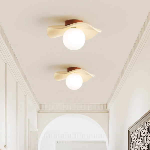 Creative lotus leaf aisle ceiling lamp