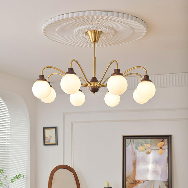 Retro cream style magic bean living room chandelier