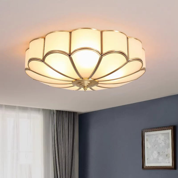 American all-copper LED ceiling light