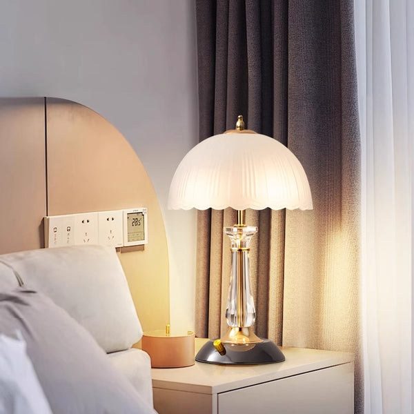 Lampe de chevet créative en forme de champignon pour chambre à coucher