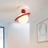 Cream Style Creative Planet Ceiling Lamp