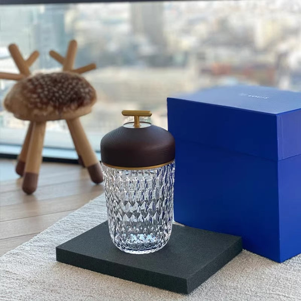 Creative pine cone glass table lamp