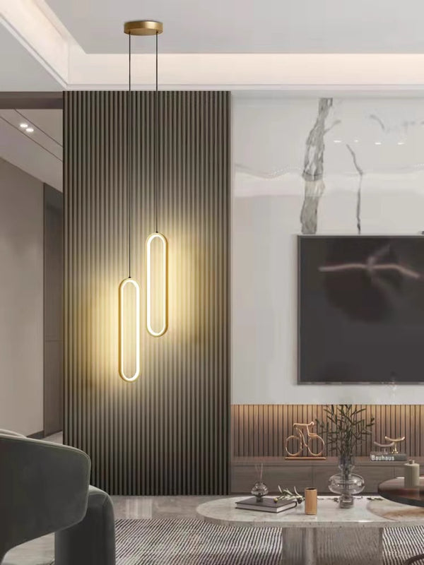 Minimalist LED bedroom bedside living room background wall Pendant light