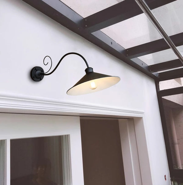 Applique murale d'extérieur vintage pour jardin