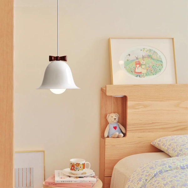 Lustre carillon éolien crème