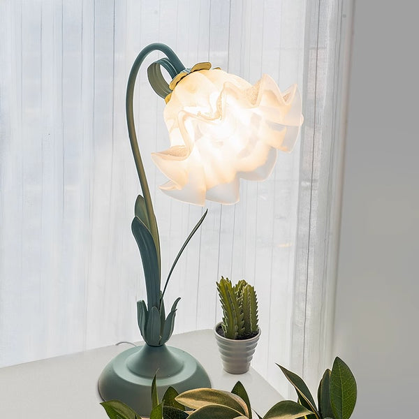 Lily of the Valley flower Bedroom Table Lamp