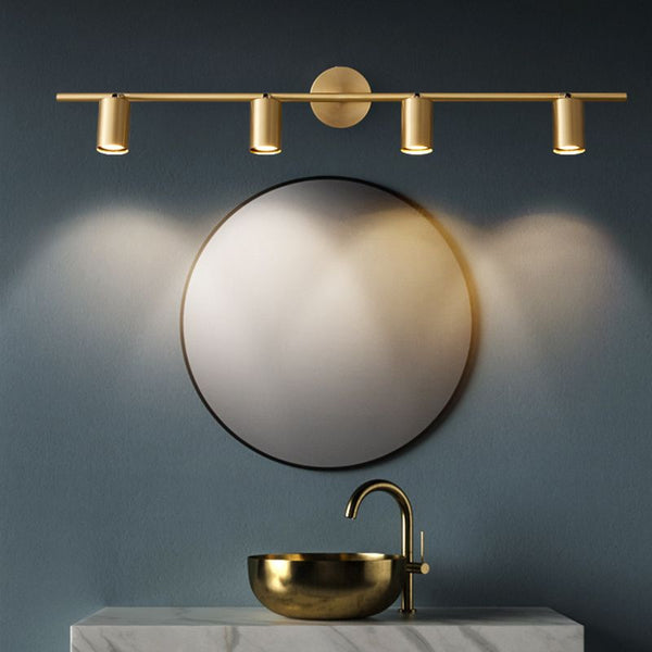 Applique murale de salle de bain à LED tout en cuivre