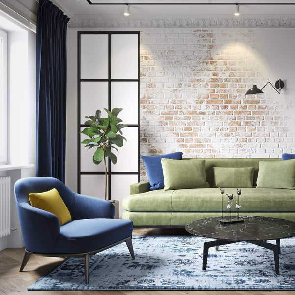 Retro personality long pole rotatable wall lamp