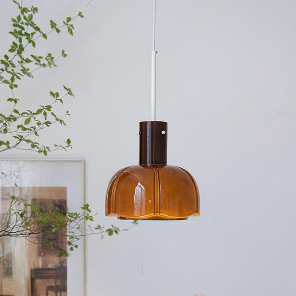 Creative flower bud glass chandelier