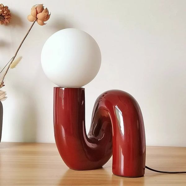 Creative personality glass table lamp