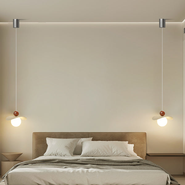 Petit lustre de chevet de chambre de style crème