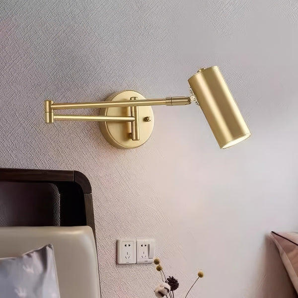 Lampe murale rotative pliable à long mât nordique