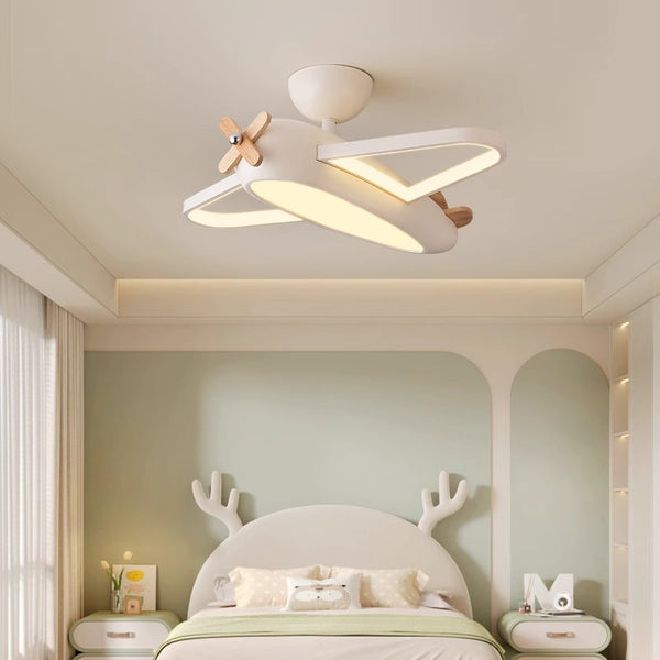 Creative airplane children's room ceiling lamp